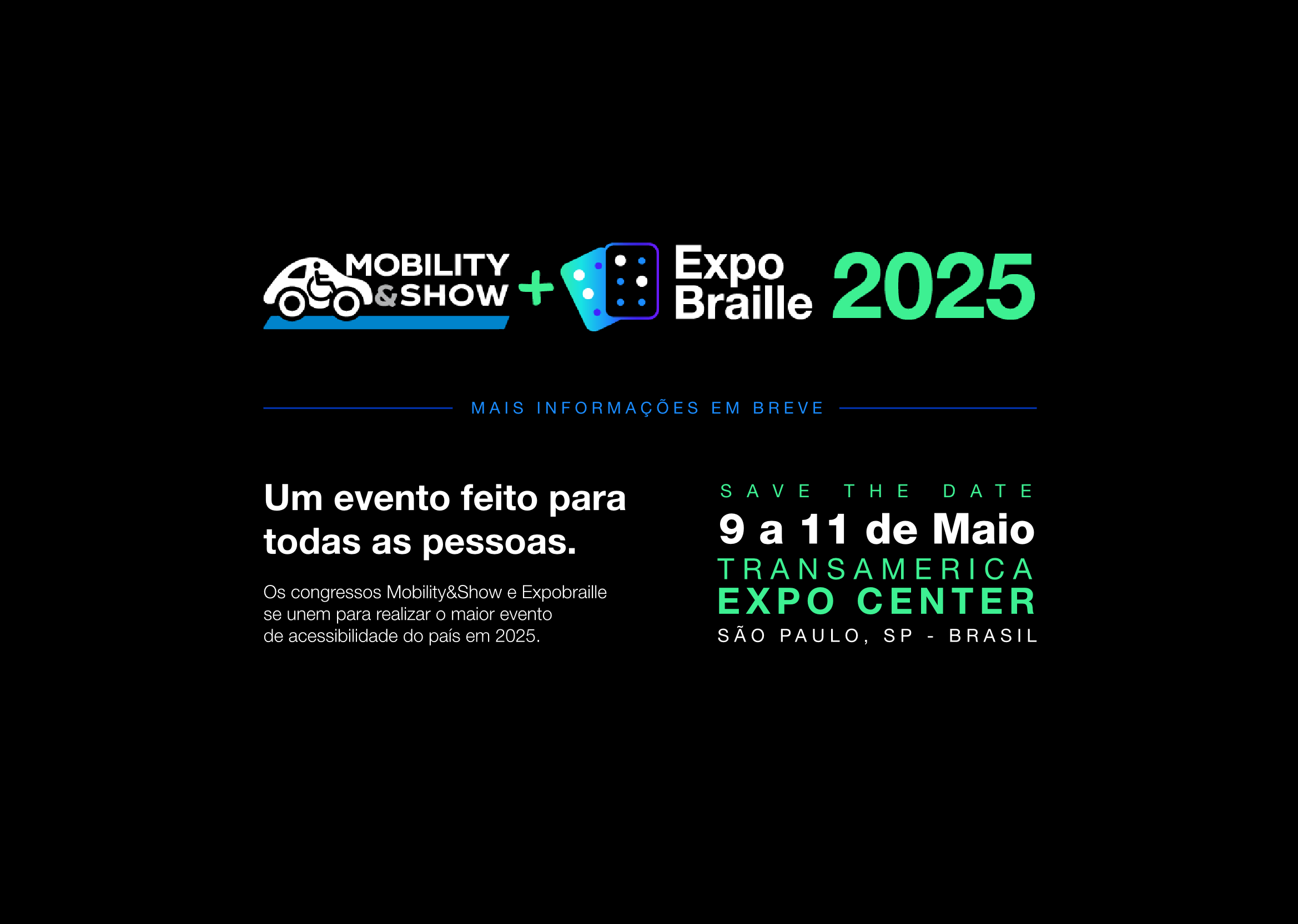 Banner do evento Mobility & Show + Expo Braille 2025